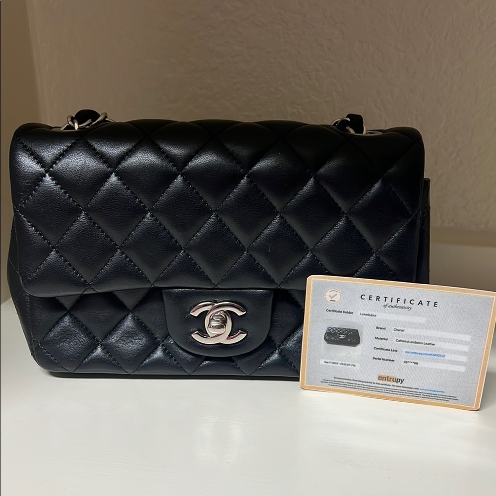 Chanel Black Quilted classic mini Bag